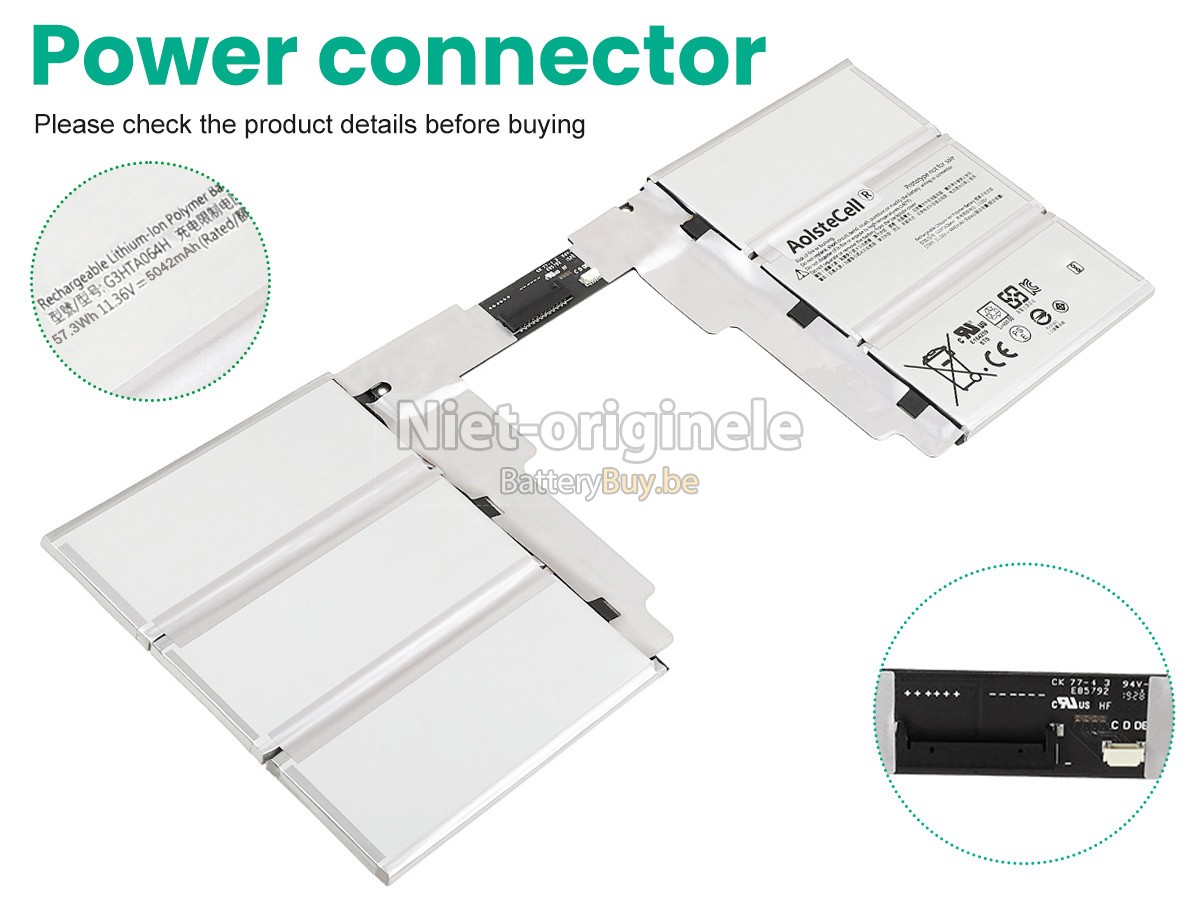 Microsoft Surface BOOK2 1835 KEYBOARD accu
