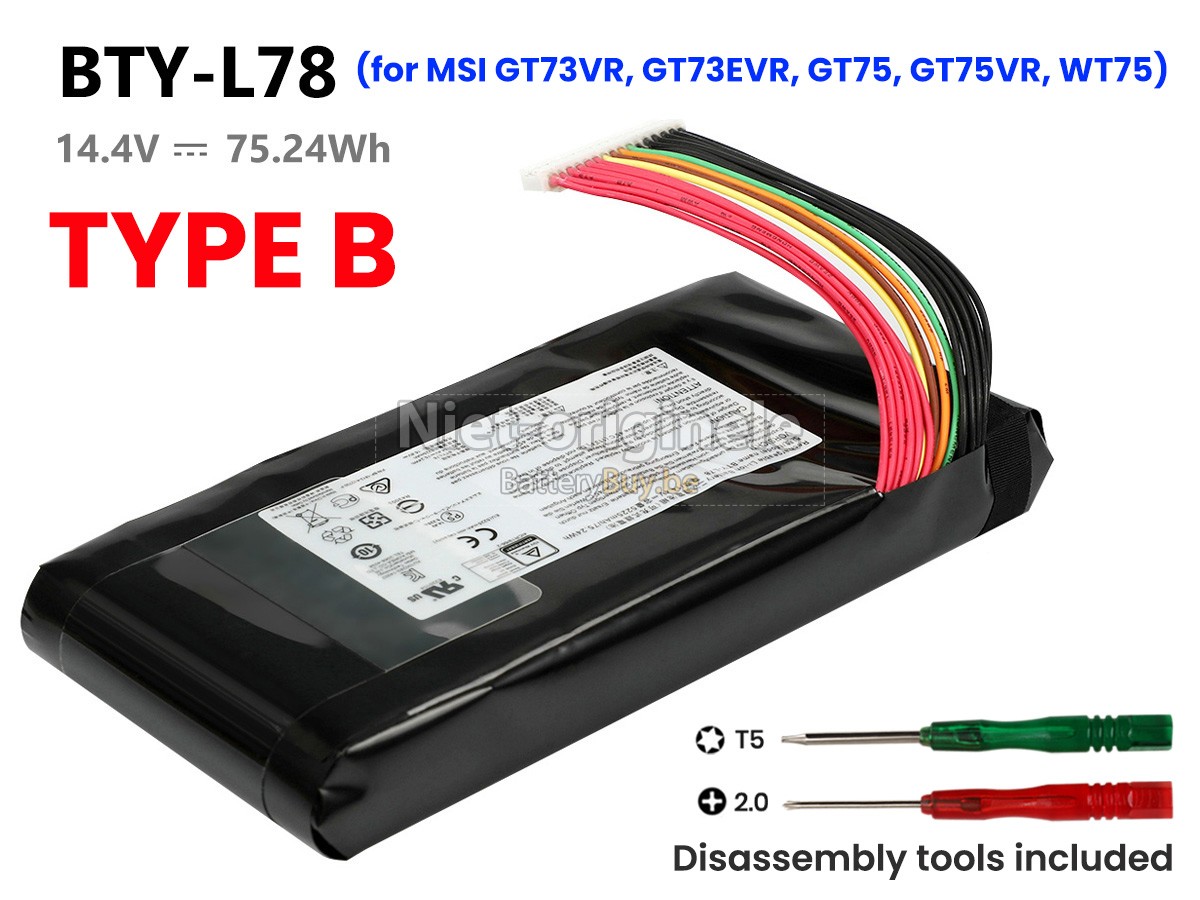 MSI WT75 8SK-008 accu