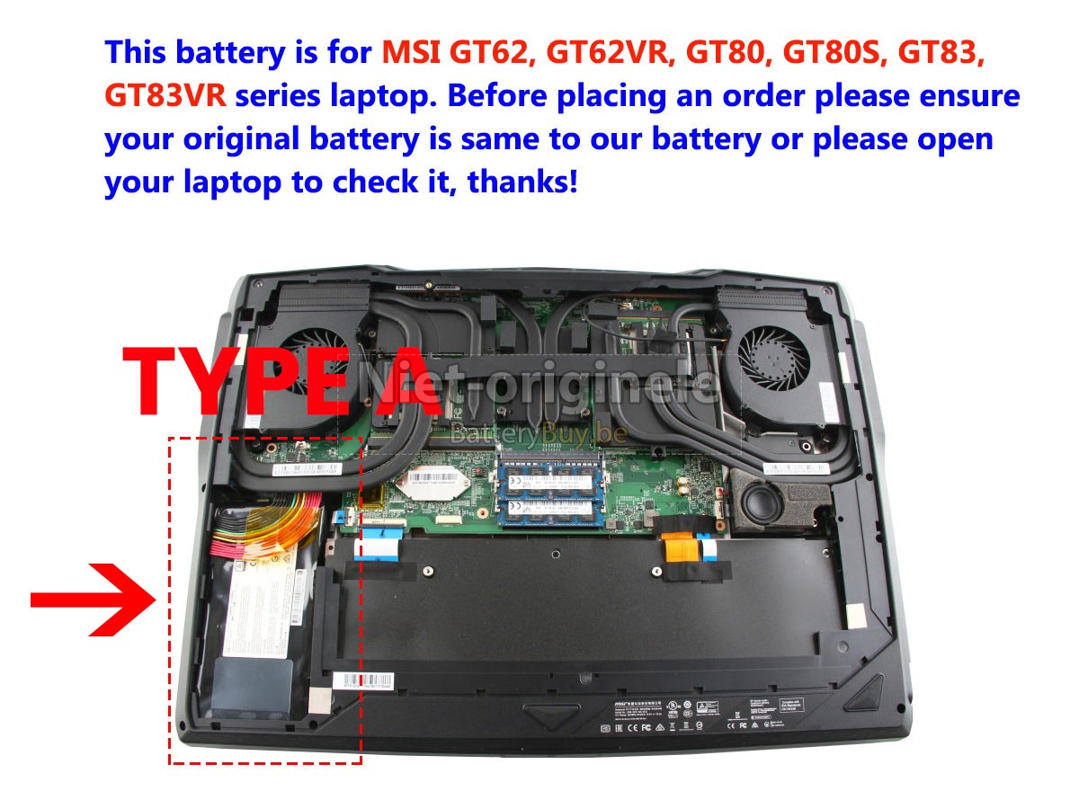 MSI WT75 8SK-008 accu