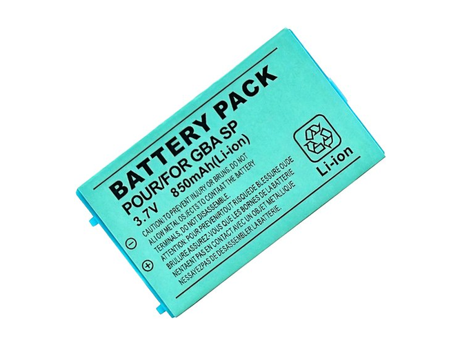 laptop accu voor Nintendo Gameboy Advance SP