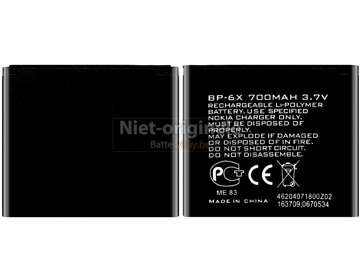 Nokia 8800 SIROCCO RM-165 accu