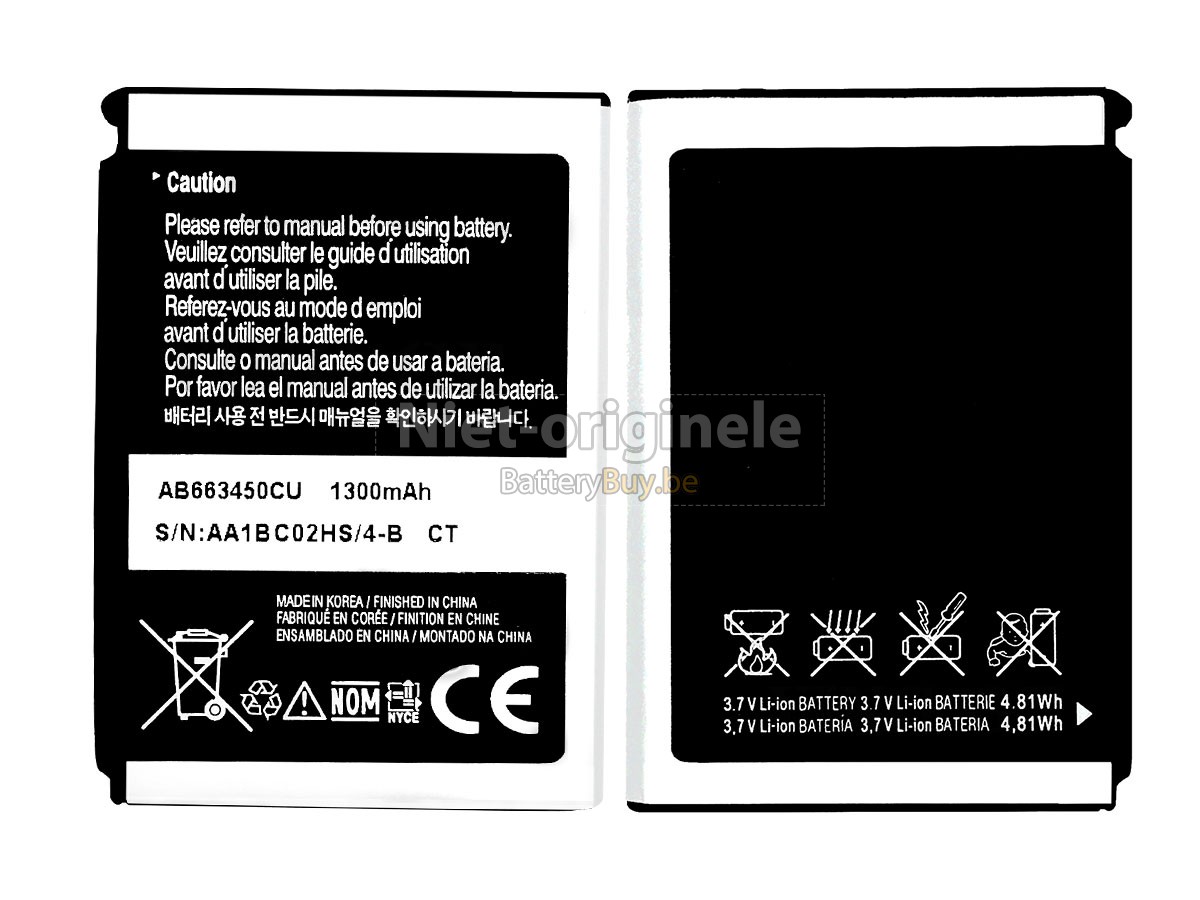 Samsung AB653450CABSTD accu