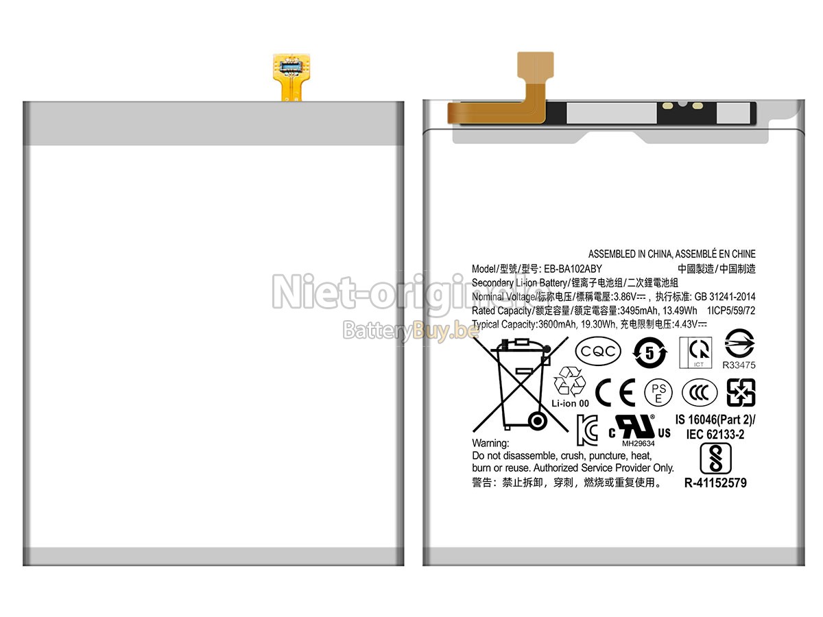 Samsung EB-BA102ABY accu