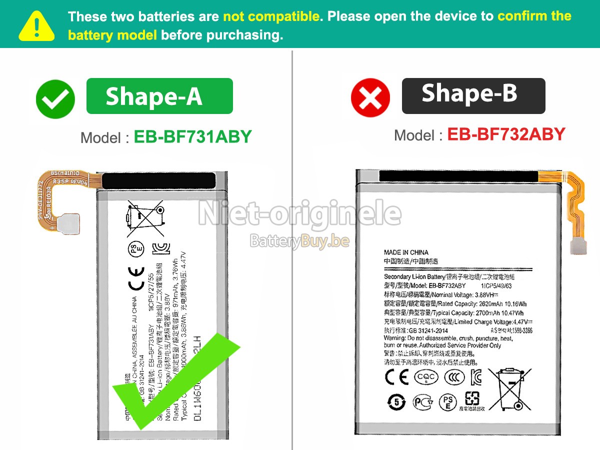 Samsung Z FLIP 5 accu