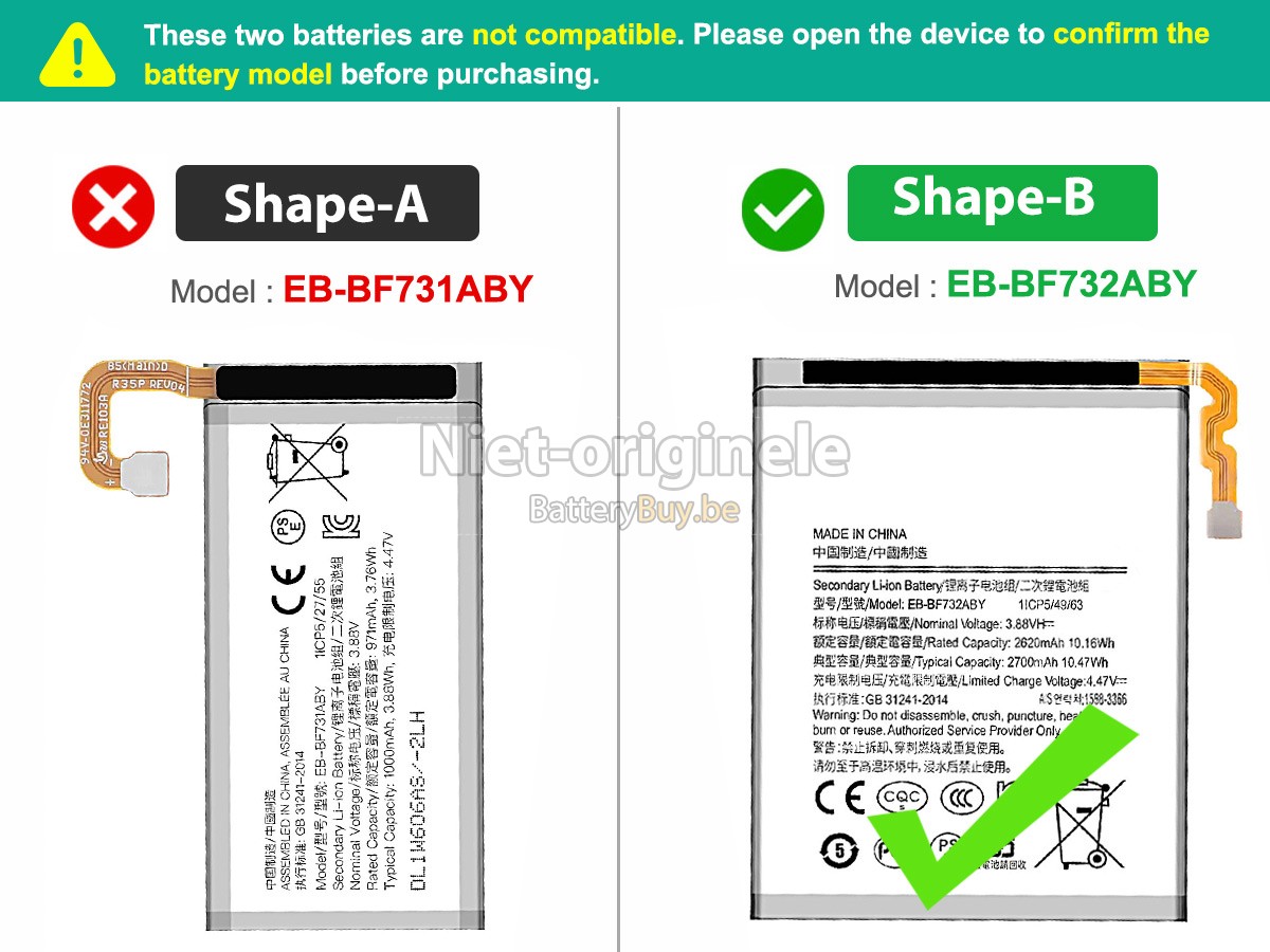 Samsung Z FLIP 5 accu