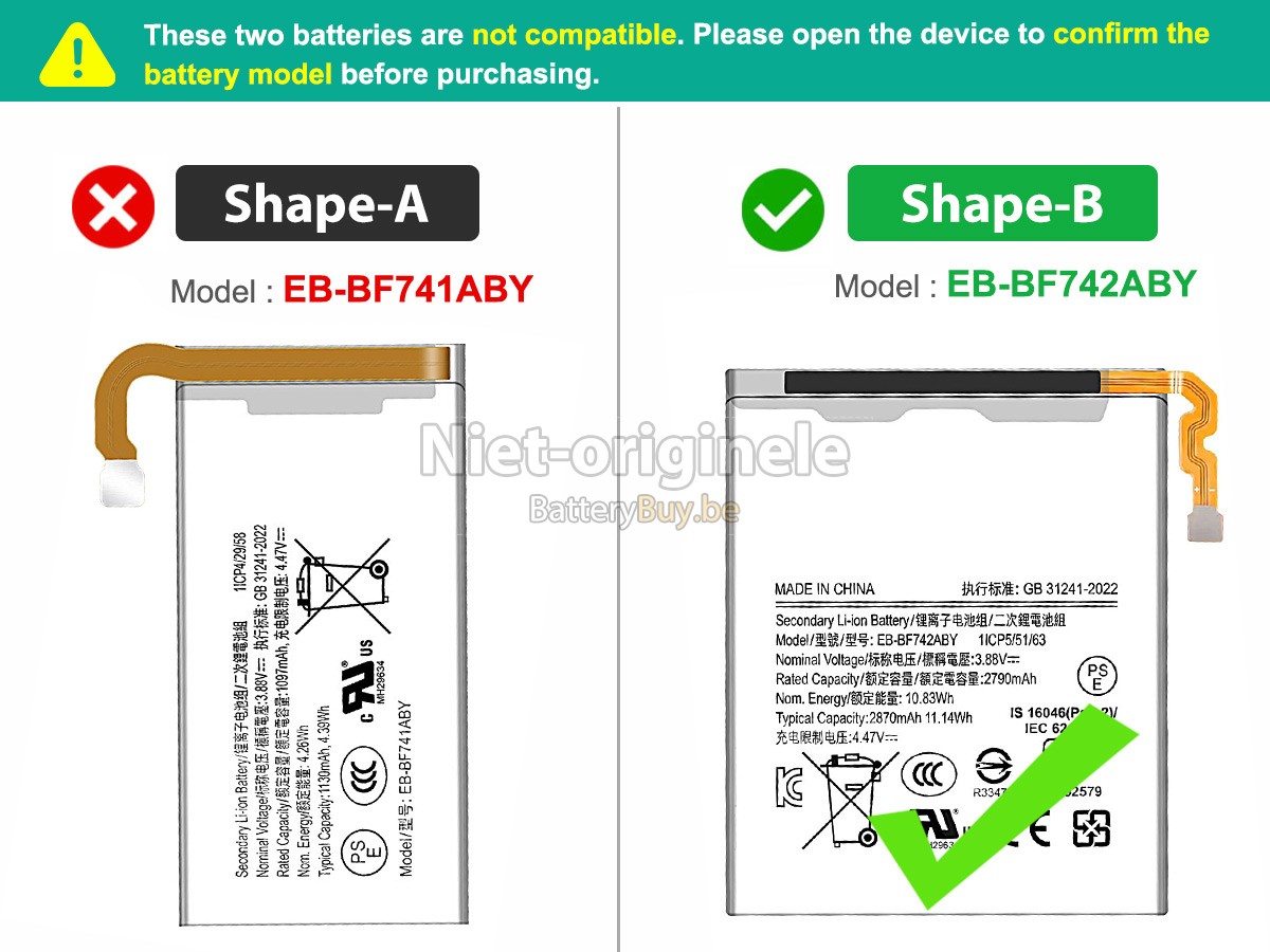 Samsung Z FLIP 6 accu