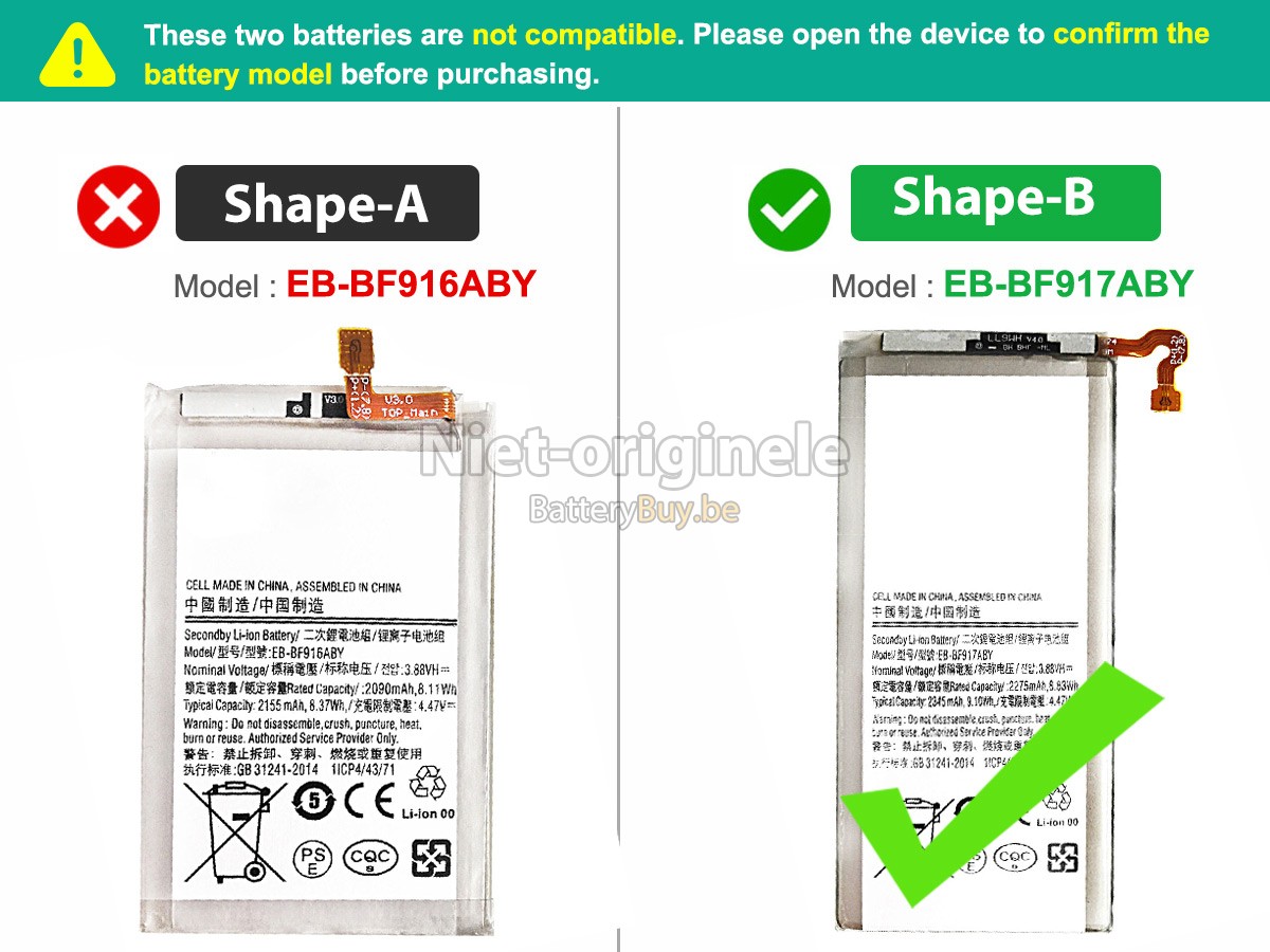 Samsung SCG05 accu