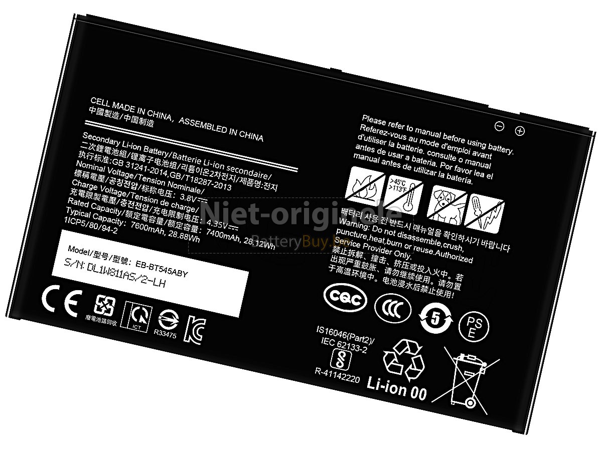 Samsung TAB ACTIVE4 PRO accu