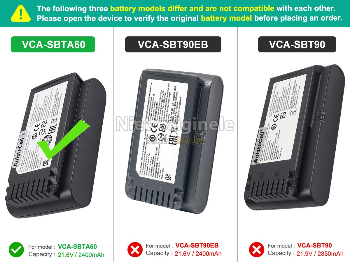 Samsung VS20T7511T5/AA accu