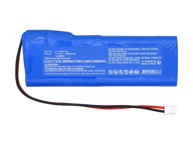 Batterij voor Schiller LI103450-2S