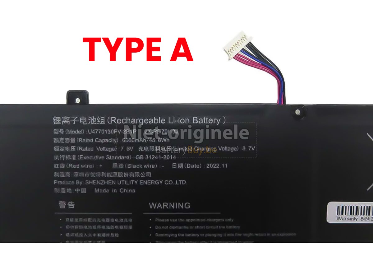 Teclast MEDION Akoya E15302 accu