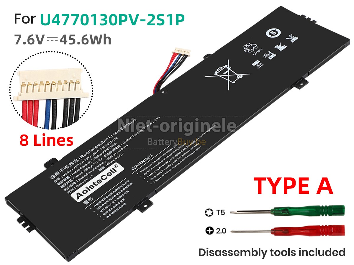 Teclast U4770130PV-2S1P accu