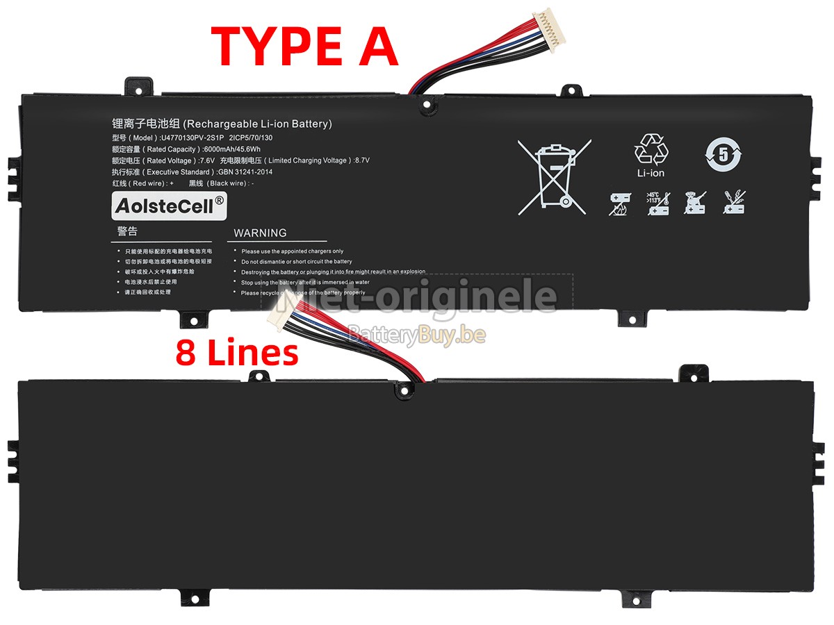 Teclast U4770130PV-2S1P accu