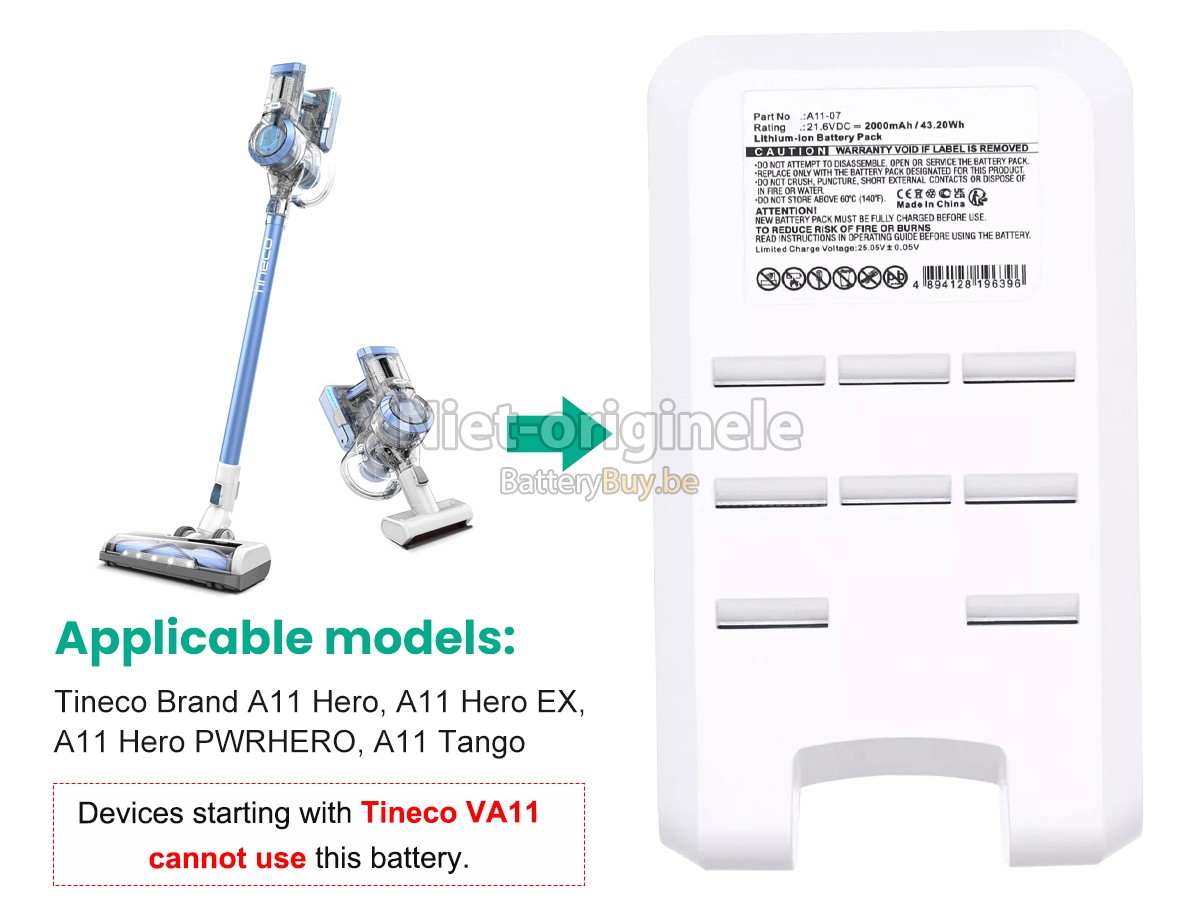 Tineco A11 MASTER accu