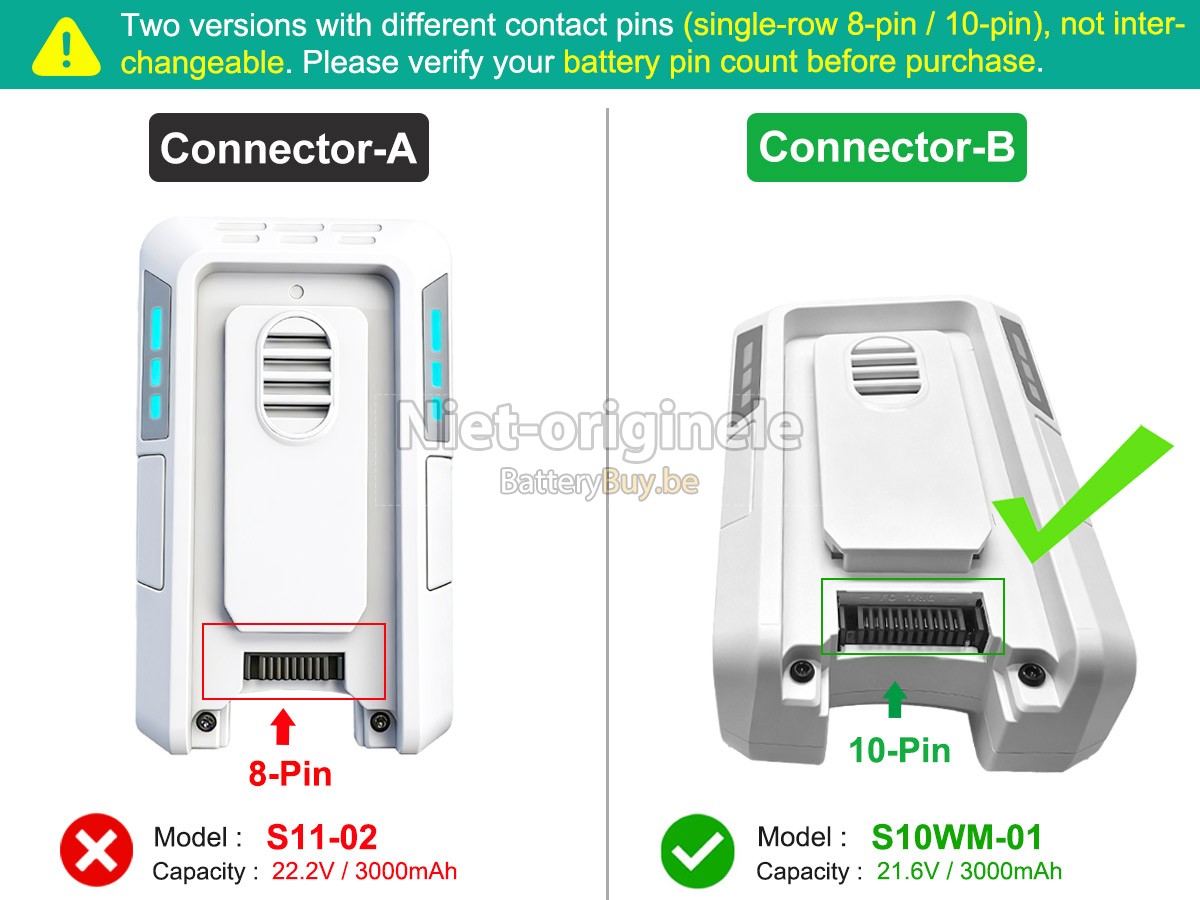 Tineco PURE ONE S11 accu