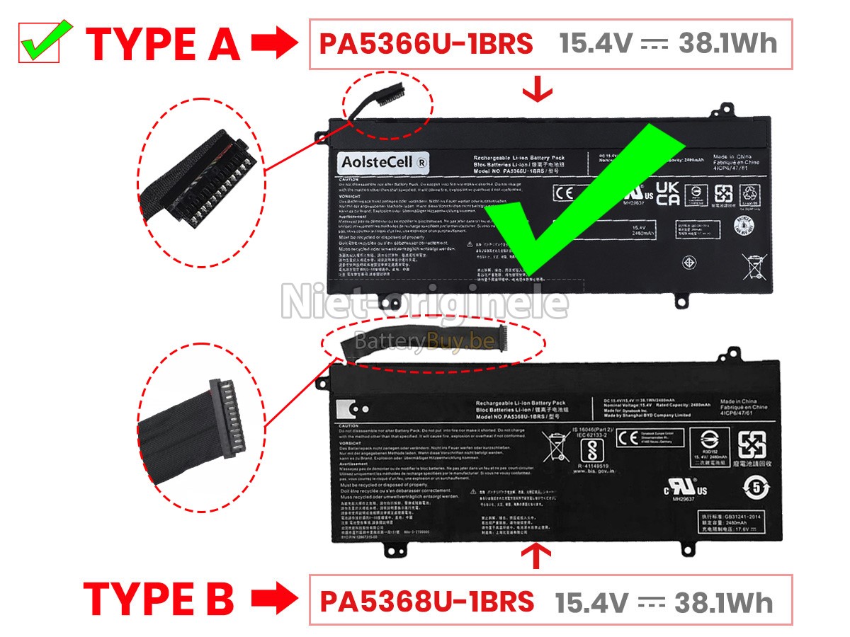 Toshiba PA5366U-1BRS accu