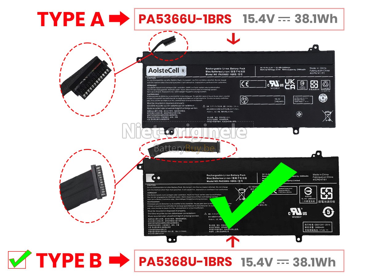 Toshiba PA5366U-1BRS accu