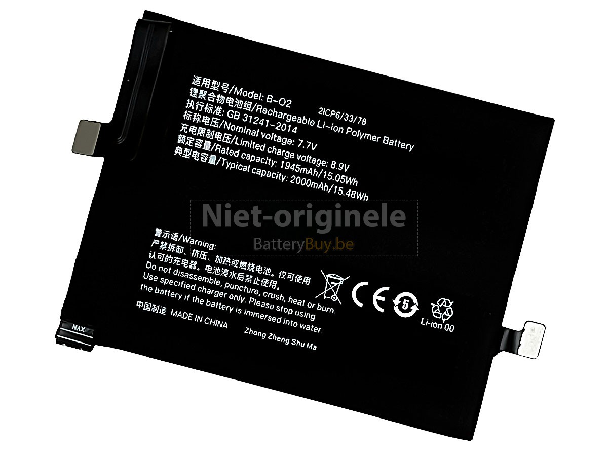 Vivo B-O2 accu